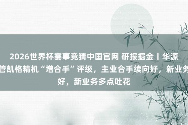 2026世界杯赛事竞猜中国官网 研报掘金丨华源证券：保管凯格精机“增合手”评级，主业合手续向好，新业务多点吐花