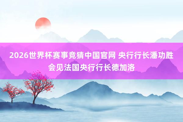 2026世界杯赛事竞猜中国官网 央行行长潘功胜会见法国央行行长德加洛