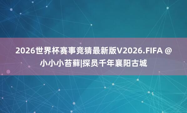 2026世界杯赛事竞猜最新版V2026.FIFA @小小小苔藓|探员千年襄阳古城